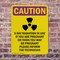 Signmission Radiation & Laser Sign, 10 in H x 7 in W, Plastic, Rectangle OS-2PACK-CR-P-710-V-10284 - alternate 2